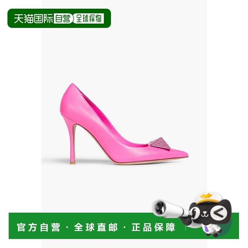 1h可退 潮奢 Valentino 华伦天奴 女士 One 铆钉水晶装饰皮质浅口