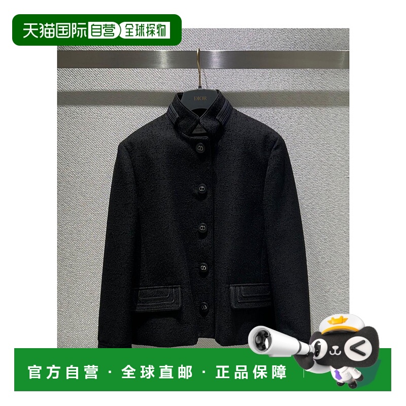 1h可退 DIOR 女士夹克 611V79A1761X9000 SS2025 黑色 长袖休闲夹