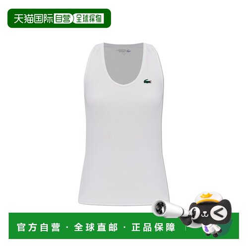 LACOSTE 女士背心吊带 TF01600001 SS2026 白色 Sleeveless top w