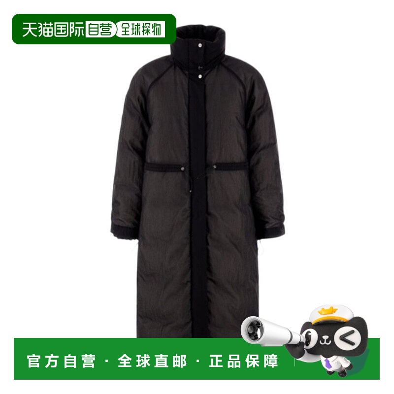 1h可退 HERNO 女士外套 PI001956D126539300 AW2024 黑色 长款羽
