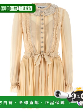 1h可退 SELF-PORTRAIT 女士连衣裙 RS26034STTAN SS2026 黄色