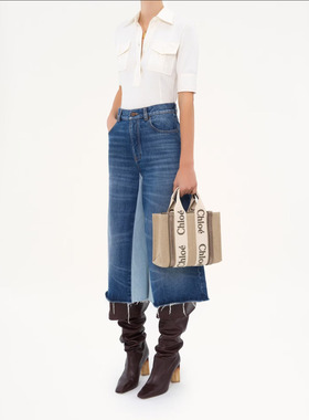 香港直邮CHLOÉ 女士手提包 CHC25SS397O81074 SS2025 棕色 Woody
