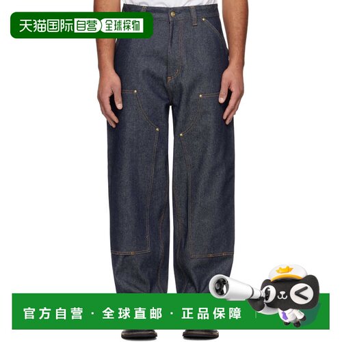 CARHARTT WIP 男士 蓝色 OG Double Knee 牛仔裤 I0362730101