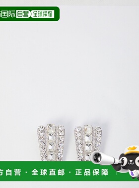 1h可退 潮奢 Self-Portrait 女士 多水晶耳环 PF25605ESLSILVER