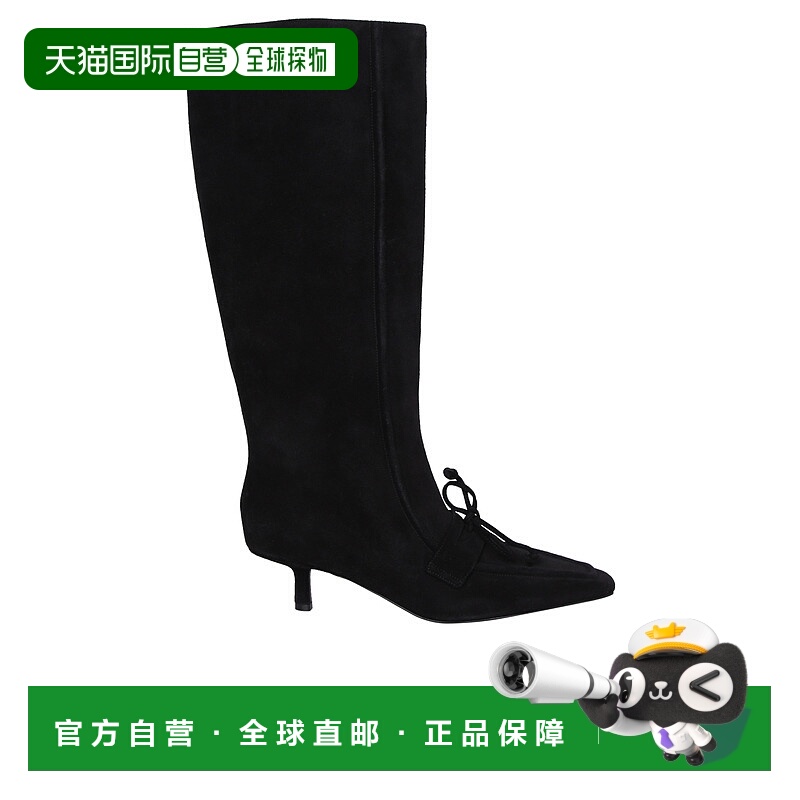 1h可退 BURBERRY 女士靴子 8077383A1189 AW2024 黑色 Suede leat