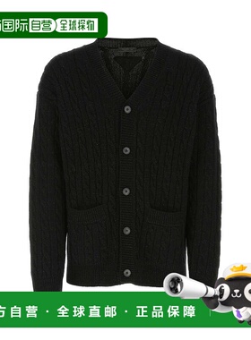 1h可退 潮奢 Prada 普拉达 男士 粗針織紐扣開襟衫 UMG193S23112I