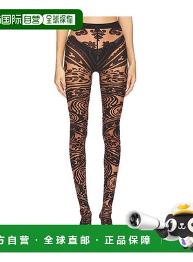 1h可退 潮奢 Wolford 女士 X Etro Body 刺花连裤袜 17620