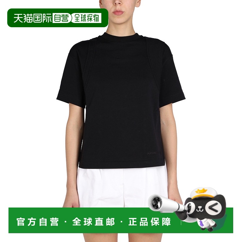 1h可退 ALEXANDER MCQUEEN 女士T恤 694676QLAA61000 SS2022