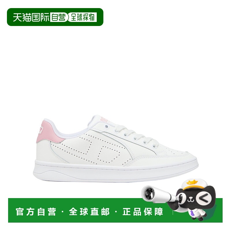 1h可退 DIESEL 女士运动鞋 Y03507P0476HA715 SS2025 白色 S-Dako