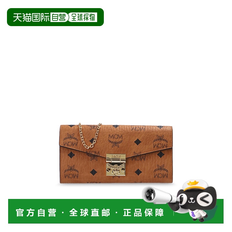 1h可退 MCM 女士卡包 MYLAAPA020CO CO 棕色 Wallet on chain ?Pa