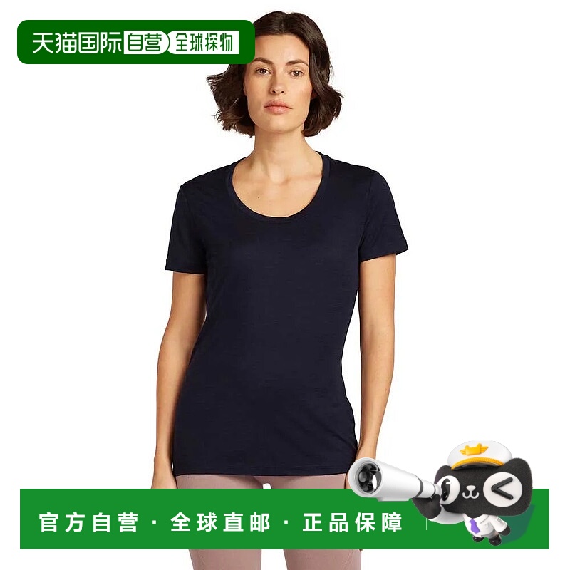 ICEBREAKER 美利奴150科技轻量scoop领短袖T恤 女士