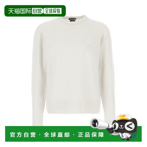Tom Ford 汤姆 福特 男士 浅灰色羊绒混纺毛衣 KCL042YMK044F24IG