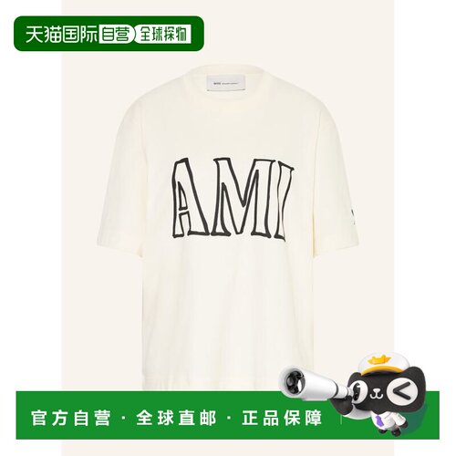 1h可退 Ami Paris 女士T恤 100305736511000 CO 白色 T-shirt