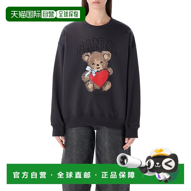 GANNI 女士卫衣 A106002711032252 SS2026 花色 Ganni Bear graph