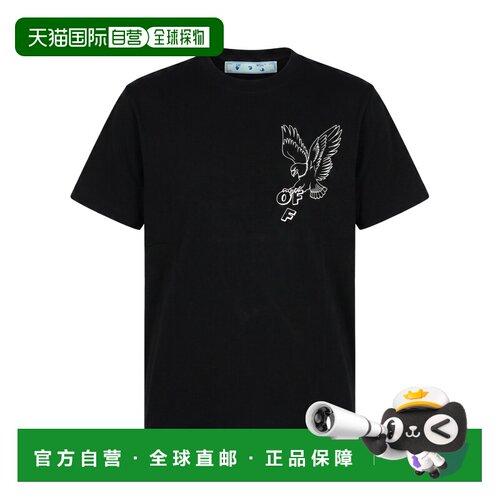 OFF-WHITE 男士T恤 44OWOS26T085001 SS2025 黑色短袖