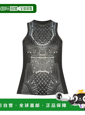 BALMAIN 女士背心吊带 EF1EB045GE48EAB SS2025 黑色