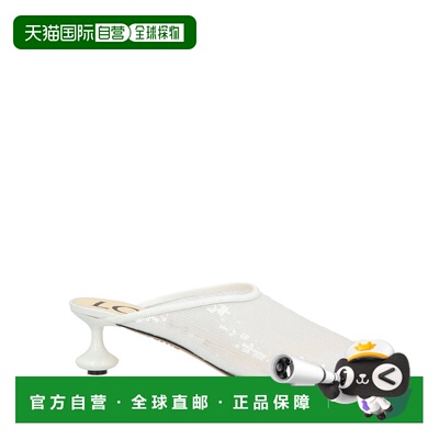 LOEWE 罗意威 女士 Mules 木屐 WHITE白色凉鞋 时尚舒适高跟鞋