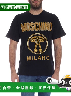 1h可退 MOSCHINO 男士T恤 071002401555 SS2019 黑色 Moschino Do