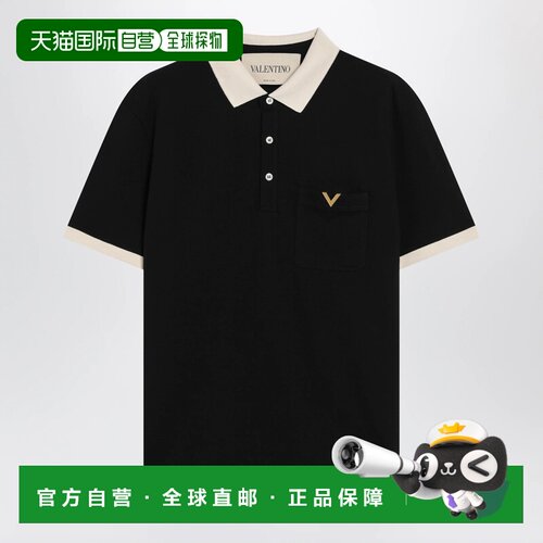 VALENTINO 男士POLO衫 8V0MH01KBGT9RA AW2026 黑【付后1h可退】