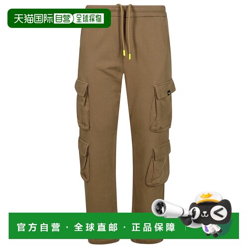 BARROW 男士休闲裤 F4BWUAFP059BW028 AW2024 棕色 多口袋休闲裤