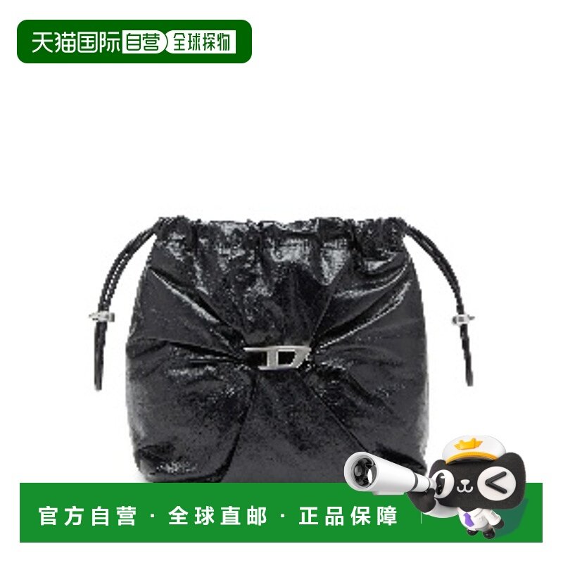 1h可退 潮奢 Diesel 迪赛 女士 黑色 Scrunch-D 水桶包 X10325P10,箱包皮具/热销女包/男包,男士包袋,淘宝优惠券,粉丝福利购,淘宝优惠卷