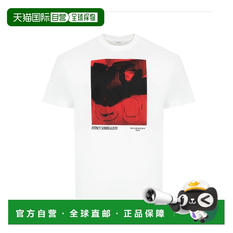 潮奢 Givenchy 纪梵希 男士 白色 Regular Fit T 恤 BM71NK3YST