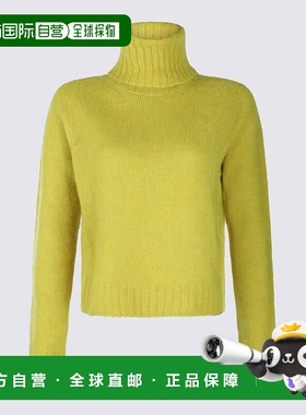 CELINE 女士针织衫 RY0JN090443JU AW2025 黄色 高领长袖毛衣