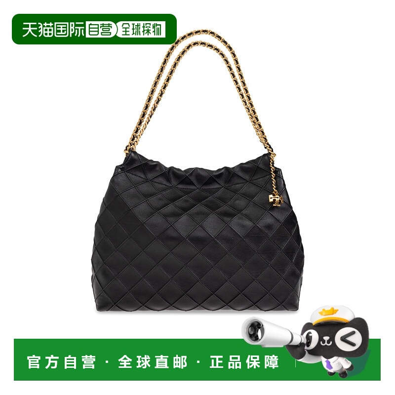 1h可退 TORY BURCH 女士手提包 1624500001 AW2025 黑色 Bag `Fle