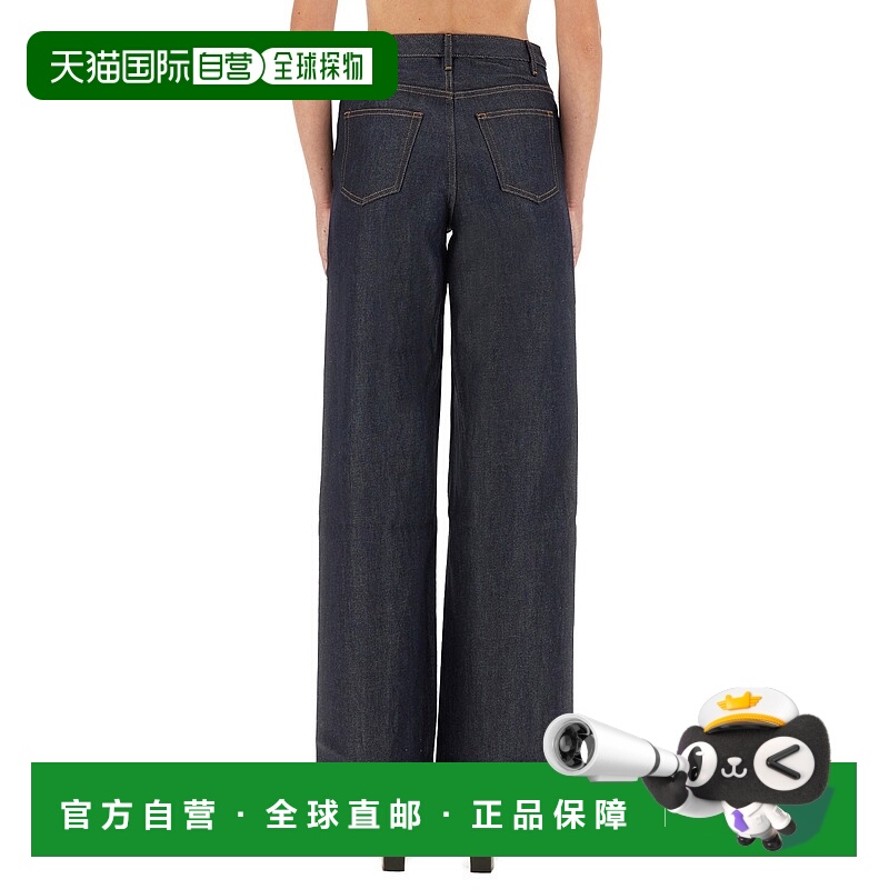 1h可退 A.P.C. 女士牛仔裤 COZZIF09181IAI AW2025 黑色 腰带环牛