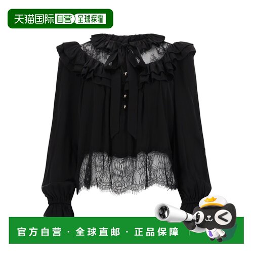 SELF-PORTRAIT 女士T恤 RS26192TBBLACK SS2026