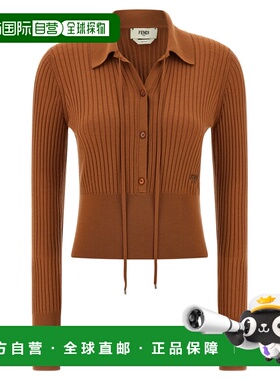 1h可退 FENDI 女士针织衫 FZXD75AUZTF1T6K AW2025 棕色