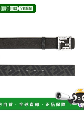 FENDI 男士腰带 7C0535AFF1F0GXN SS2025 黑色皮带