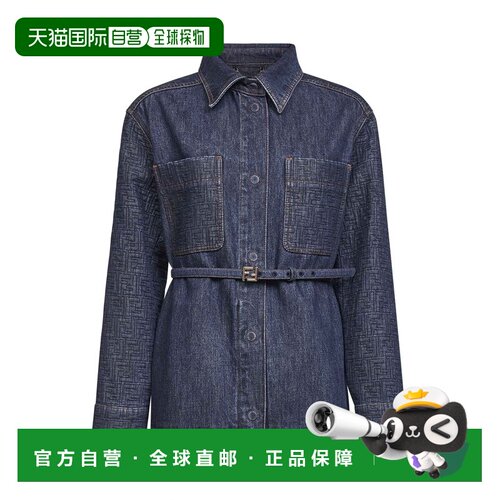 FENDI 女士大衣 FLF677AW82F1UKI SS2026 蓝色 GO-TO DENIM SHIRT