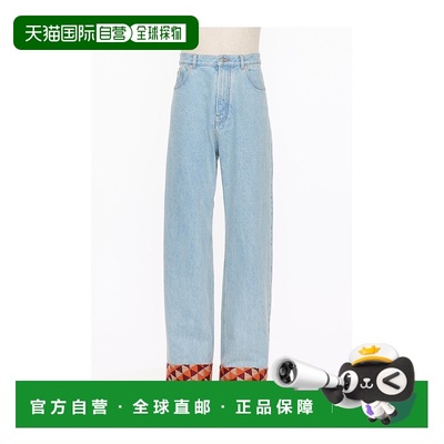 VALENTINO 男士牛仔裤 VDE05RB10508 CO 蓝色 腰带环牛仔长裤