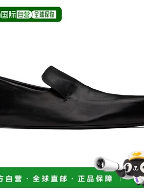 1h可退 潮奢 Jil Sander 吉尔 桑达 女士 黑色 Flat 乐福鞋 J15ZJ