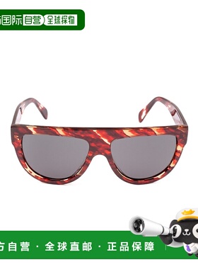 CELINE 女士眼镜 CL40001I54N AW2023 灰色 红色飞行员太阳眼镜