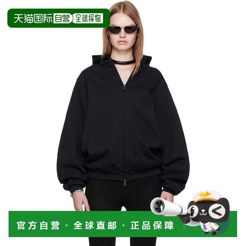 1h可退 潮奢 Essentials 女士 黑色 90s Fleece Zip-Up 连帽衫 19