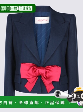 VALENTINO 女士西服 6B0CEI3298T9QL SS2025 蓝色外套西装
