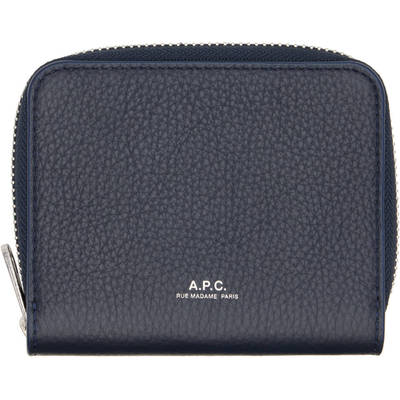 潮奢 A.P.C. 男士 海军蓝 Chelsea Zip 钱包 PXCBCH63671IAKDARKN