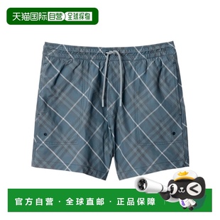 81091601 SS2025 蓝色 BURBERRY 新款 泳装 格纹泳裤 男士