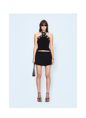 1h可退 潮奢 off-white 女士 黑色 Savana 短裙 OWCU014S25FAB001