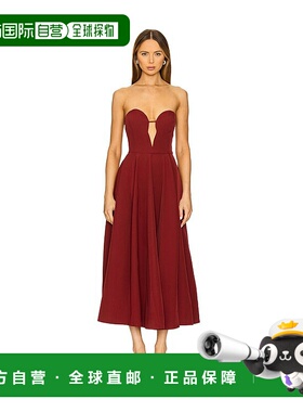 1h可退 潮奢 Bardot 女士 x Volume 乳白色中长连衣裙 59714DB