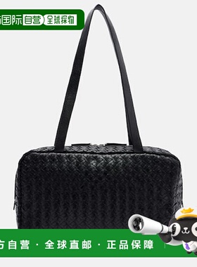 1h可退 潮奢 The Row 女士 Astra 编织皮革肩包 black黑色 舒适时