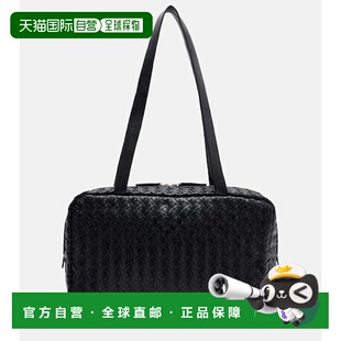 1h可退 潮奢 The Row 女士 Astra 编织皮革肩包 black黑色 舒适时