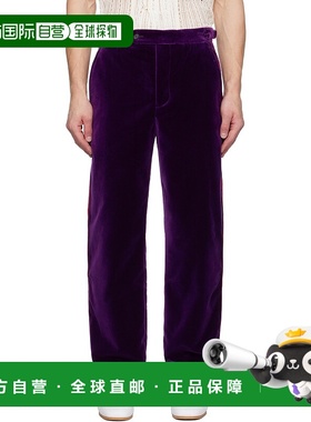 1h可退 潮奢 Bode 男士 紫色 Showcase Suiting 长裤 MRF24BT030