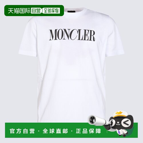 MONCLER 男士T恤 J20918C0003189A17001 CO 白色短袖