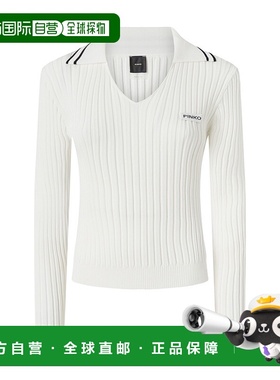 PINKO 女士针织衫 105418A2PSZ10 AW2025 LINOSA白色长袖毛衣