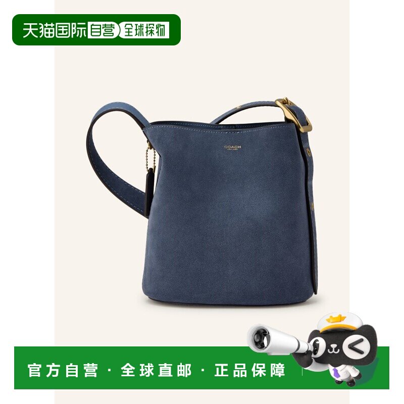 1h可退 COACH 女士单肩包 100297392717000 CO 蓝色 BLEECKER dra