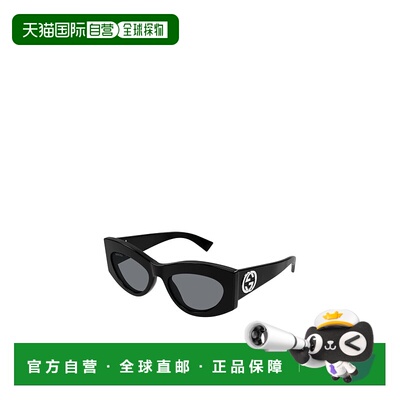GUCCI 女士太阳镜 GG1843S001 SS2025 古驰 全框黑色太阳镜