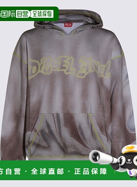 DIESEL 男士卫衣 A218030PGBU97CA AW2025 灰色 Printed cotton s